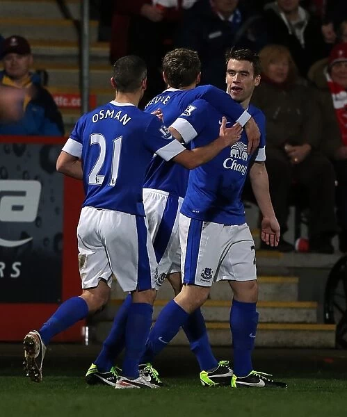 Seamus Coleman's Brace: Everton Crushes Cheltenham Town 5-1 in FA Cup Third Round (07-01-2013)