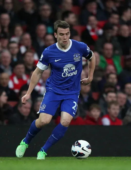 Framed Print : Seamus Coleman's Heroic Defense: A Scoreless Battle Between Arsenal and Everton (16-04-2013, Emirates Stadium)
