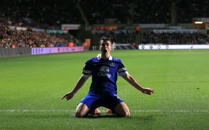 Framed Print : Seamus Coleman's Stunner: The Game-Winning Goal for Everton vs. Swansea City (12-22-2013) Framed Print : Seamus Coleman's Stunner: The Game-Winning Goal for Everton vs. Swansea City (12-22-2013)