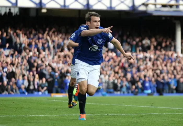Framed Print : Seamus Coleman's Triumph: Everton's Thrilling Third Goal vs. Aston Villa in the Premier League Framed Print : Seamus Coleman's Triumph: Everton's Thrilling Third Goal vs. Aston Villa in the Premier League