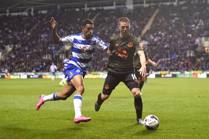 Framed Print : Showdown at Madejski: McCarthy vs. Blackman in Everton's Capital One Cup Battle Framed Print : Showdown at Madejski: McCarthy vs. Blackman in Everton's Capital One Cup Battle