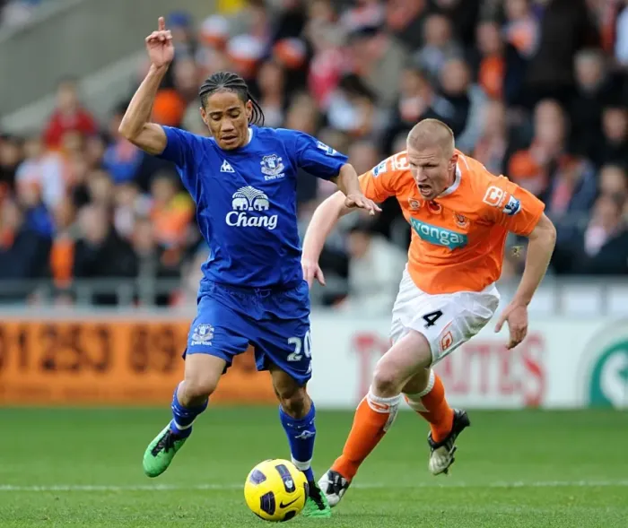 Framed Print : Soccer - Barclays Premier League - Blackpool v Everton - Bloomfield Road Framed Print : Soccer - Barclays Premier League - Blackpool v Everton - Bloomfield Road