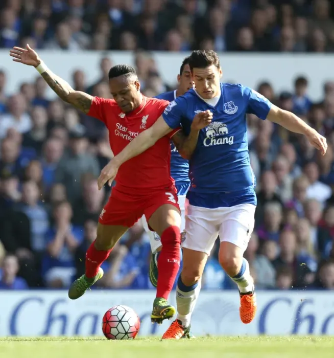 Framed Print : Soccer - Barclays Premier League - Everton v Liverpool - Goodison Park