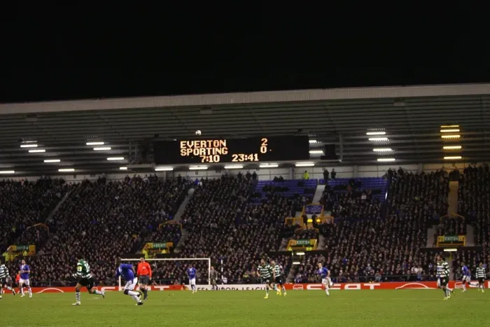 Framed Print : Soccer - UEFA Europa League - Round of 32 - First Leg - Everton v Sporting Lisbon - Goodison Park Framed Print : Soccer - UEFA Europa League - Round of 32 - First Leg - Everton v Sporting Lisbon - Goodison Park