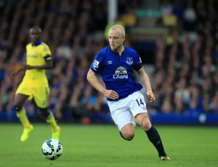 Framed Print : Steven Naismith in Action: Everton vs Chelsea, Premier League Rivalry at Goodison Park Framed Print : Steven Naismith in Action: Everton vs Chelsea, Premier League Rivalry at Goodison Park
