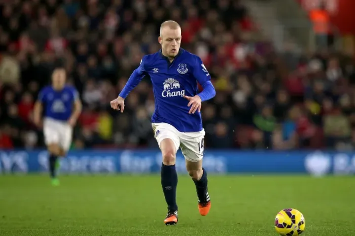 Framed Print : Steven Naismith in Action: Everton vs Southampton, Barclays Premier League - St Mary's Framed Print : Steven Naismith in Action: Everton vs Southampton, Barclays Premier League - St Mary's