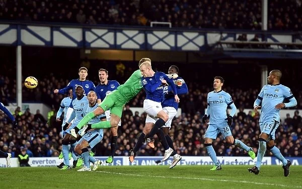 Steven Naismith Strikes First: Everton vs Manchester City, Barclays Premier League - Goodison Park