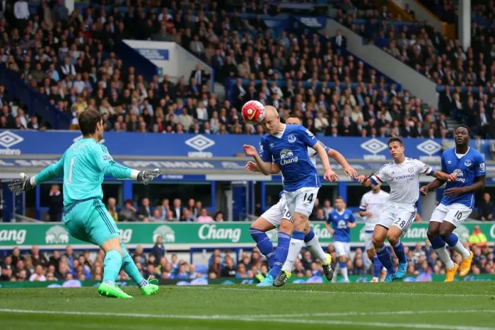 Framed Print : Steven Naismith Strikes First: Everton vs. Chelsea, Barclays Premier League, Goodison Park Framed Print : Steven Naismith Strikes First: Everton vs. Chelsea, Barclays Premier League, Goodison Park