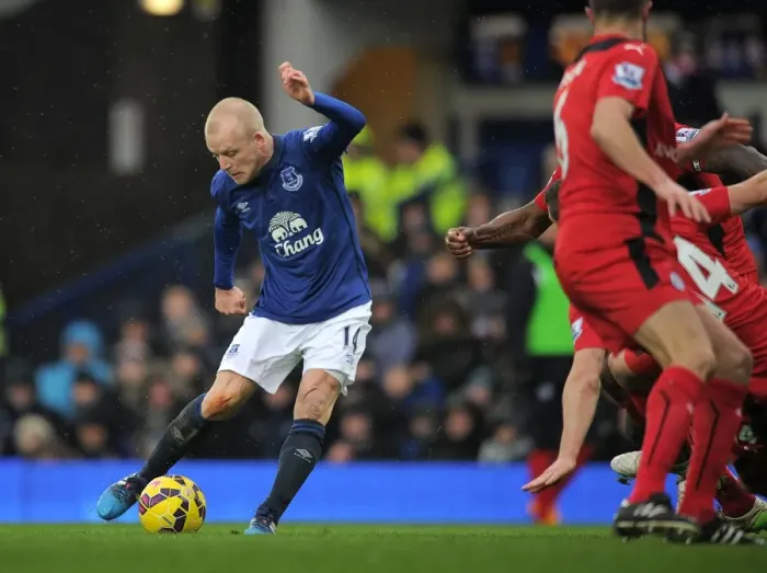 Framed Print : Steven Naismith Strikes First: Everton vs Leicester City, Barclays Premier League, Goodison Park Framed Print : Steven Naismith Strikes First: Everton vs Leicester City, Barclays Premier League, Goodison Park