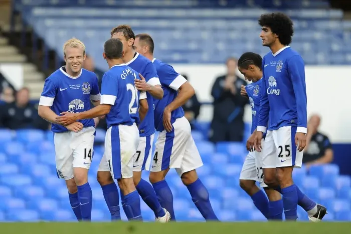 Framed Print : Steven Naismith's Double: Everton FC Overpowers AEK Athens in Pre-Season Friendly Framed Print : Steven Naismith's Double: Everton FC Overpowers AEK Athens in Pre-Season Friendly