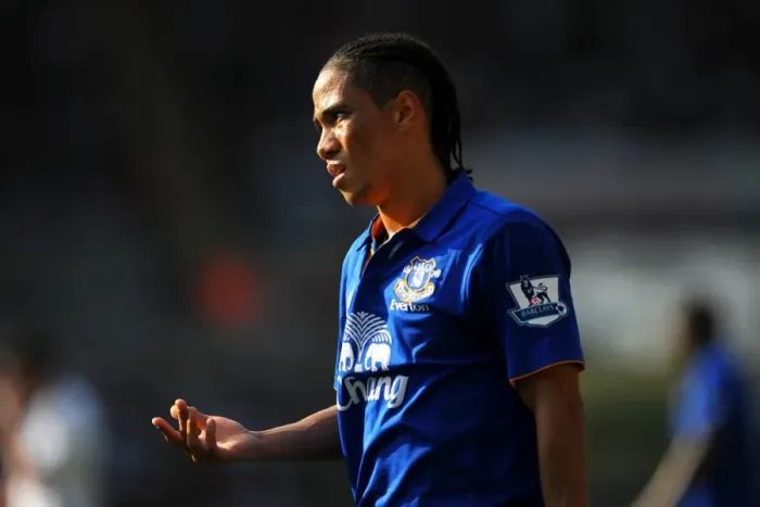 Framed Print : Steven Pienaar in Action: Everton vs Swansea City, Barclays Premier League (24 March 2012)