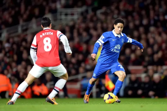 Framed Print : Steven Pienaar at Emirates Stadium: Everton vs. Arsenal - Barclays Premier League (1-1) Framed Print : Steven Pienaar at Emirates Stadium: Everton vs. Arsenal - Barclays Premier League (1-1)