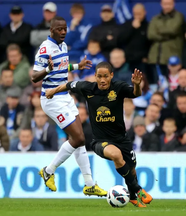 Framed Print : Steven Pienaar vs. Samba Diakite: Intense Clash Between Everton and Queens Park Rangers (Loftus Road, 21-10-2012) Framed Print : Steven Pienaar vs. Samba Diakite: Intense Clash Between Everton and Queens Park Rangers (Loftus Road, 21-10-2012)