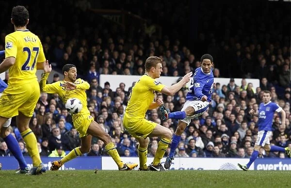 Steven Pienaar's Strike: Everton's Second Goal vs. Reading (3-1, 02-03-2013, Goodison Park, Barclays Premier League)