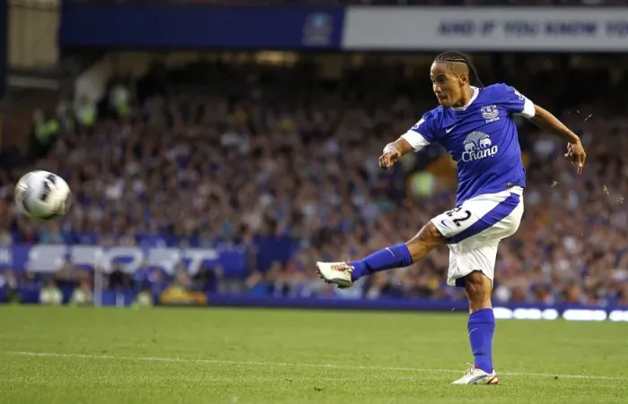 Framed Print : Steven Pienaar's Stunner: Everton's 1-0 Victory Over Manchester United (2012) Framed Print : Steven Pienaar's Stunner: Everton's 1-0 Victory Over Manchester United (2012)