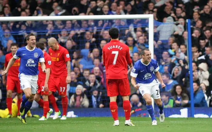 Framed Print : Suarez's Disappointment: Osman's Goal Denies Liverpool at Goodison Park (Everton 2-2 Liverpool, 2012) Framed Print : Suarez's Disappointment: Osman's Goal Denies Liverpool at Goodison Park (Everton 2-2 Liverpool, 2012)