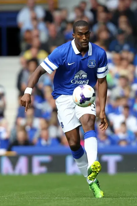 Framed Print : Sylvain Distin Scores the Winner: Everton 2-1 Real Betis (Pre-Season Friendly, 2013)