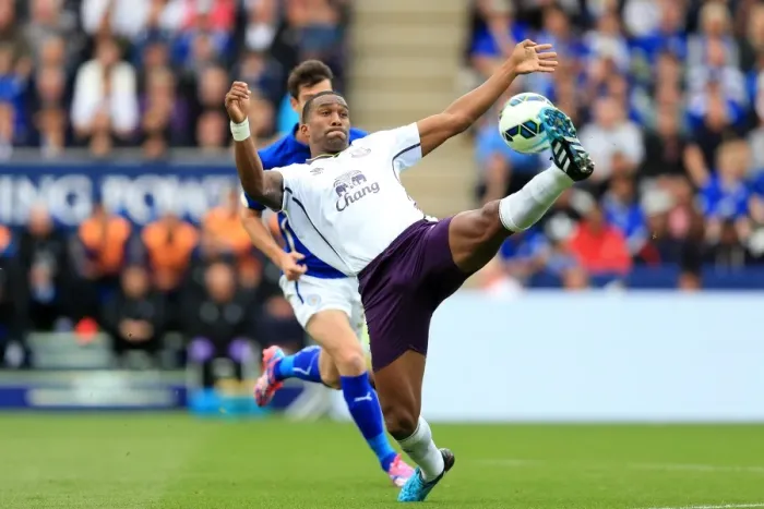 Framed Print : Sylvain Distin vs Leicester City: Everton's Defender Stands Firm at King Power Stadium Framed Print : Sylvain Distin vs Leicester City: Everton's Defender Stands Firm at King Power Stadium
