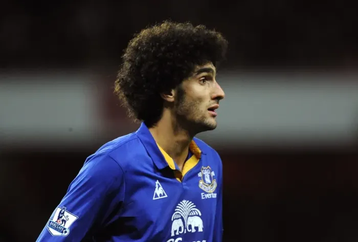 Framed Print : Tense Battle: Marouane Fellaini at Emirates Stadium - Arsenal vs. Everton, Barclays Premier League (10 December 2011) Framed Print : Tense Battle: Marouane Fellaini at Emirates Stadium - Arsenal vs. Everton, Barclays Premier League (10 December 2011)