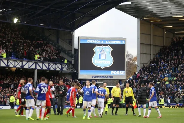 Framed Print : Thrilling 3-3 Draw: Everton vs Liverpool at Goodison Park - Barclays Premier League (November 23, 2013) Framed Print : Thrilling 3-3 Draw: Everton vs Liverpool at Goodison Park - Barclays Premier League (November 23, 2013)