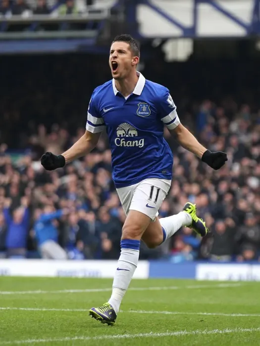 Framed Print : Thrilling 3-3 Draw: Mirallas Scores Opener for Everton against Liverpool at Goodison Park (November 23, 2013)