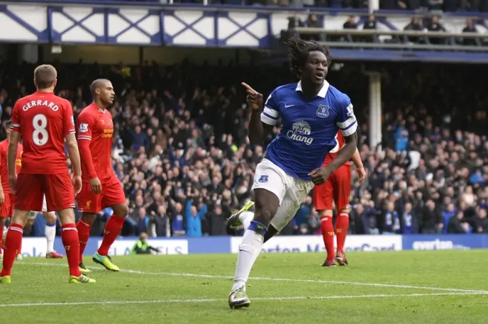 Framed Print : Thrilling 3-3 Draw: Romelu Lukaku's Hat-Trick at Goodison Park - Everton vs Liverpool (November 23, 2013)