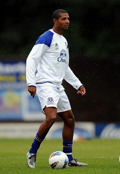 Thrilling Pre-Season Clash: Jermaine Beckford in Action for Everton at Bury (15 July 2011)