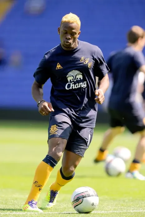 Framed Print : Thrilling Pre-Season Clash: Louis Saha in Action for Everton vs Birmingham City (30 July 2011) Framed Print : Thrilling Pre-Season Clash: Louis Saha in Action for Everton vs Birmingham City (30 July 2011)