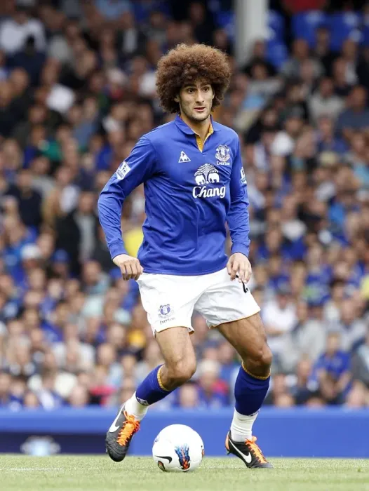 Framed Print : Thunderous Performance: Marouane Fellaini's Unforgettable Game at Goodison Park - Everton vs Aston Villa (September 10, 2011) Framed Print : Thunderous Performance: Marouane Fellaini's Unforgettable Game at Goodison Park - Everton vs Aston Villa (September 10, 2011)