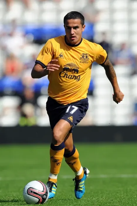 Framed Print : Tim Cahill in Action: Everton vs Birmingham City (30 July 2011) Framed Print : Tim Cahill in Action: Everton vs Birmingham City (30 July 2011)