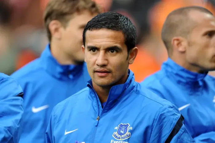 Framed Print : Tim Cahill in Action: Everton's Pre-Season Thriller at Tannadice Park Against Dundee United Framed Print : Tim Cahill in Action: Everton's Pre-Season Thriller at Tannadice Park Against Dundee United