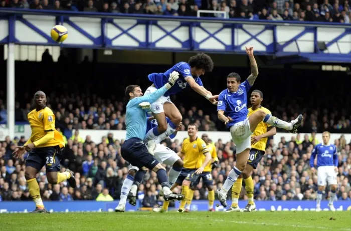 Framed Print : Tim Cahill Scores the Opener: Everton's Thrilling Victory over West Bromwich Albion, Barclays Premier League 2008-09 Season Framed Print : Tim Cahill Scores the Opener: Everton's Thrilling Victory over West Bromwich Albion, Barclays Premier League 2008-09 Season