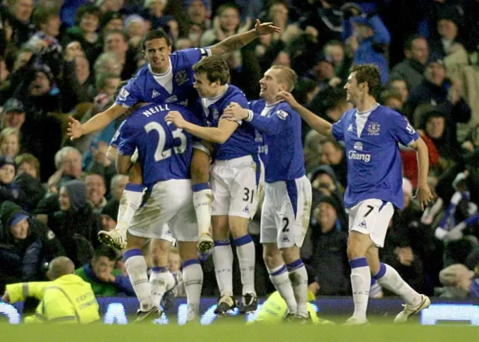 Framed Print : Tim Cahill's Double: Everton's Victory Moment vs. Tottenham in Premier League Framed Print : Tim Cahill's Double: Everton's Victory Moment vs. Tottenham in Premier League