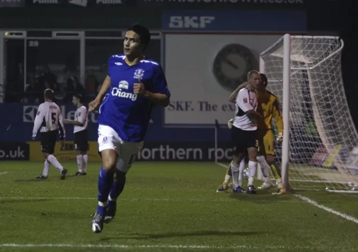 Framed Print : Tim Cahill's Euphoric Goal Celebration: Everton's Triumph Over Luton Town in Carling Cup Fourth Round (October 2007) Framed Print : Tim Cahill's Euphoric Goal Celebration: Everton's Triumph Over Luton Town in Carling Cup Fourth Round (October 2007)