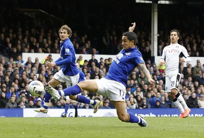 Framed Print : Tim Cahill's Game-winning Goal: Everton's Victory over Fulham (28 April 2012, Goodison Park) Framed Print : Tim Cahill's Game-winning Goal: Everton's Victory over Fulham (28 April 2012, Goodison Park)