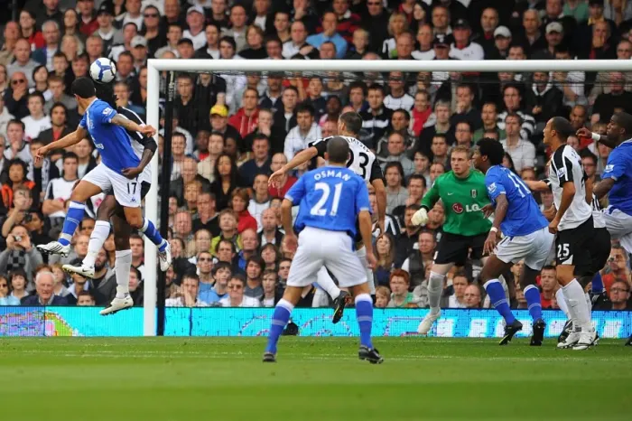 Framed Print : Tim Cahill's Historic First Goal for Everton in the Premier League: Fulham vs. Everton Framed Print : Tim Cahill's Historic First Goal for Everton in the Premier League: Fulham vs. Everton
