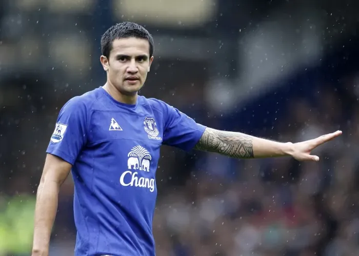 Framed Print : Tim Cahill's Thunderbolt: Everton's Historic Goal Against Manchester United at Goodison Park, Barclays Premier League Framed Print : Tim Cahill's Thunderbolt: Everton's Historic Goal Against Manchester United at Goodison Park, Barclays Premier League