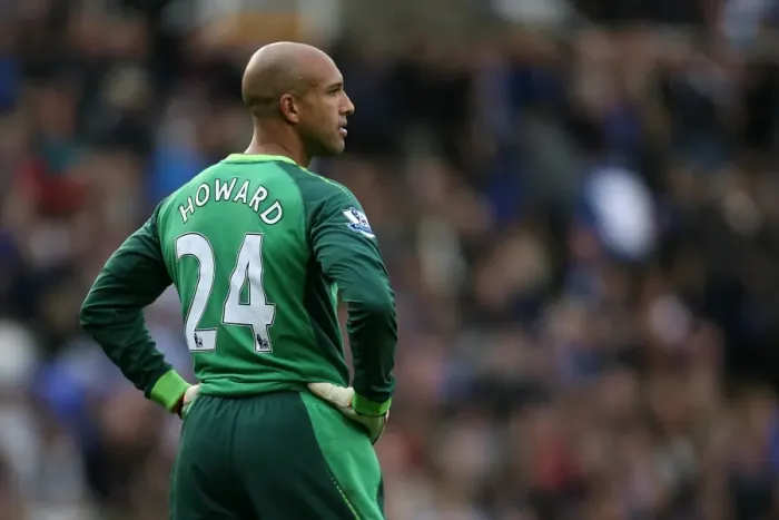 Framed Print : Tim Howard in Action: Everton vs. Birmingham City, Barclays Premier League (2 October 2010), St. Andrews Stadium Framed Print : Tim Howard in Action: Everton vs. Birmingham City, Barclays Premier League (2 October 2010), St. Andrews Stadium