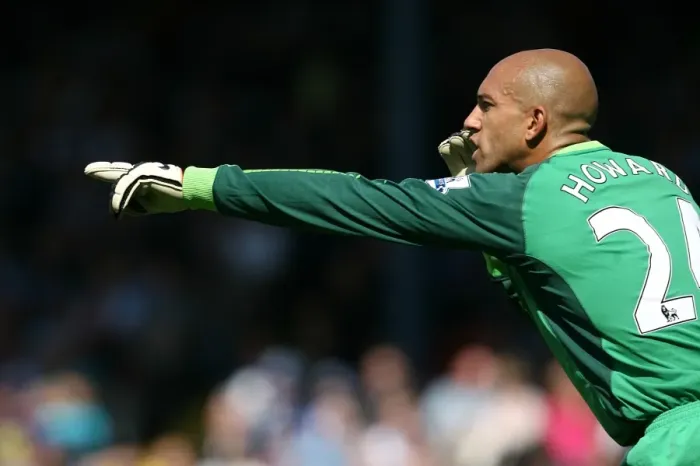 Framed Print : Tim Howard in Action: Everton vs. Blackburn Rovers, Premier League Clash at Ewood Park (August 14, 2010) Framed Print : Tim Howard in Action: Everton vs. Blackburn Rovers, Premier League Clash at Ewood Park (August 14, 2010)