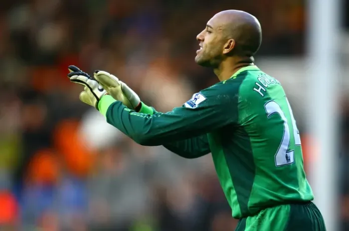 Framed Print : Tim Howard in Action: Everton vs. Blackpool, Premier League (06 November 2010), Bloomfield Road Framed Print : Tim Howard in Action: Everton vs. Blackpool, Premier League (06 November 2010), Bloomfield Road