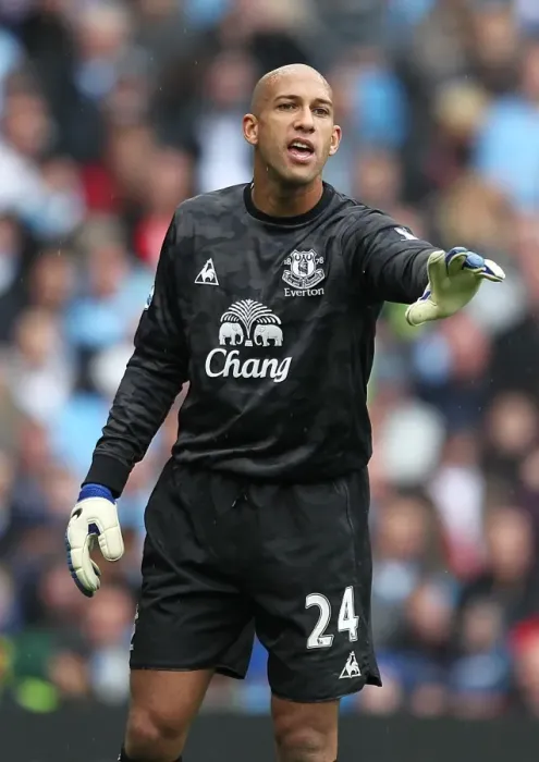 Framed Print : Tim Howard in Action: Everton vs. Manchester City, Barclays Premier League (24 September 2011, Etihad Stadium) Framed Print : Tim Howard in Action: Everton vs. Manchester City, Barclays Premier League (24 September 2011, Etihad Stadium)