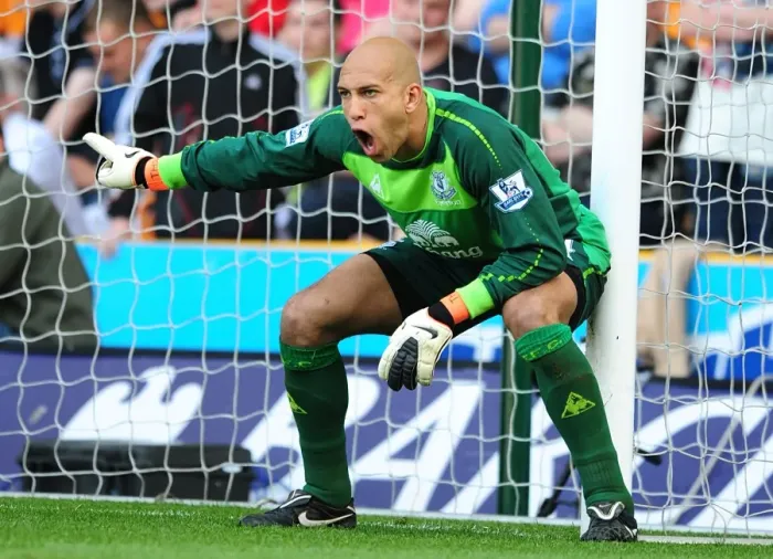 Framed Print : Tim Howard in Action: Everton vs. Wolverhampton Wanderers, April 2011 Framed Print : Tim Howard in Action: Everton vs. Wolverhampton Wanderers, April 2011
