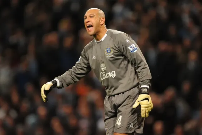 Framed Print : Tim Howard's Defensive Stand: Everton vs. Manchester City at City of Manchester Stadium (Premier League Soccer) Framed Print : Tim Howard's Defensive Stand: Everton vs. Manchester City at City of Manchester Stadium (Premier League Soccer)