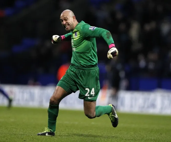 Framed Print : Tim Howard's Exultant Moment: Everton's FA Cup Victory at Reebok Stadium (2-1) Framed Print : Tim Howard's Exultant Moment: Everton's FA Cup Victory at Reebok Stadium (2-1)
