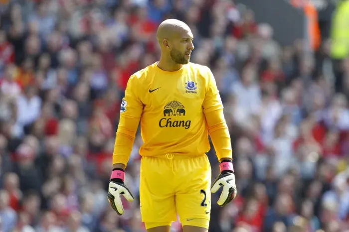 Framed Print : Tim Howard's Heroic Standoff: Liverpool vs. Everton 0-0 Stalemate (May 5, 2013, Barclays Premier League, Anfield) Framed Print : Tim Howard's Heroic Standoff: Liverpool vs. Everton 0-0 Stalemate (May 5, 2013, Barclays Premier League, Anfield)