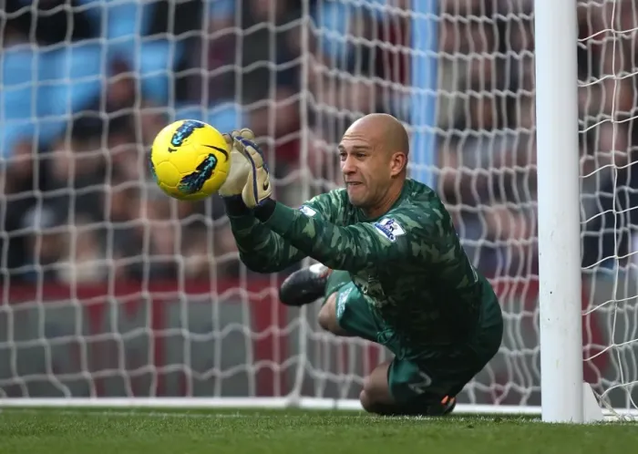 Framed Print : Tim Howard's Spectacular Save: Everton's Victory Against Aston Villa in Barclays Premier League (14 January 2012) Framed Print : Tim Howard's Spectacular Save: Everton's Victory Against Aston Villa in Barclays Premier League (14 January 2012)