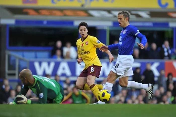 Framed Print : Tim Howard's Stunning Save from Samir Nasri: Everton vs Arsenal (BPL 2010) Framed Print : Tim Howard's Stunning Save from Samir Nasri: Everton vs Arsenal (BPL 2010)