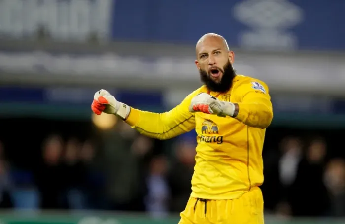 Framed Print : Tim Howard's Triumph: Everton's Victory Over West Ham United in the Barclays Premier League (Everton v West Ham United - Goodison Park) Framed Print : Tim Howard's Triumph: Everton's Victory Over West Ham United in the Barclays Premier League (Everton v West Ham United - Goodison Park)