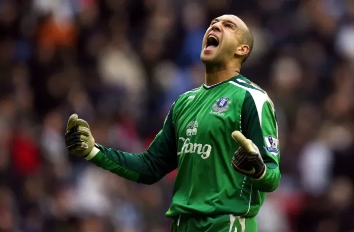 Framed Print : Tim Howard's Triumph: Everton's Unforgettable Second Goal Against Wigan Athletic (BPL, 2008) Framed Print : Tim Howard's Triumph: Everton's Unforgettable Second Goal Against Wigan Athletic (BPL, 2008)