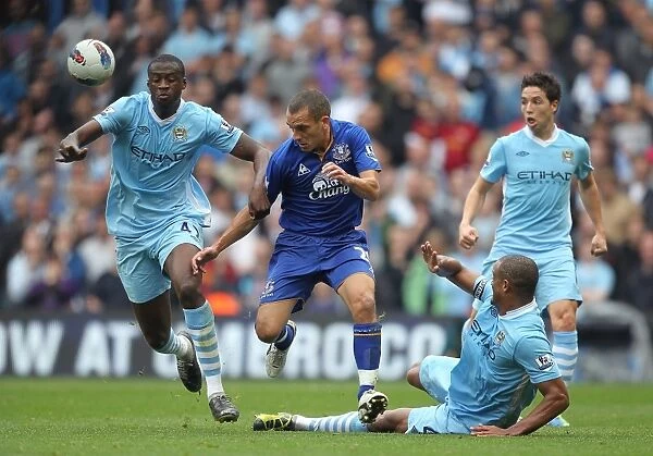Toure and Kompany vs. Osman: Manchester City vs. Everton Clash (Premier League 2011)